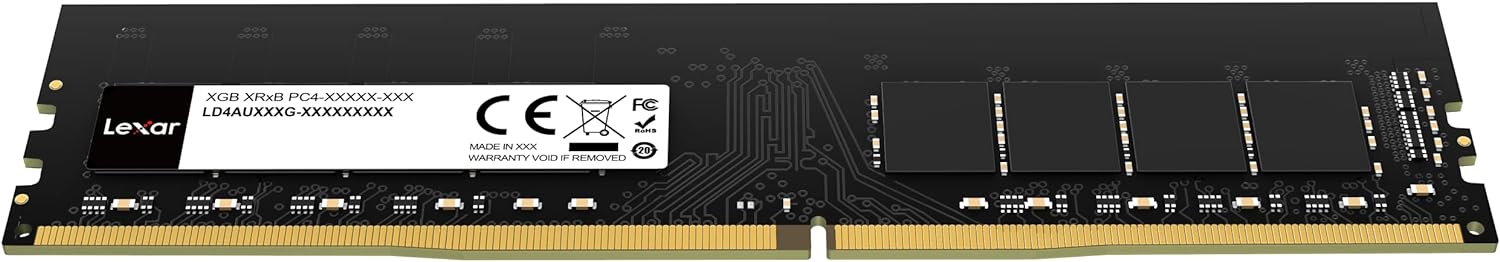 Lexar UDIMM DDR4 RAM 8GB 3200 MHz, 288-Pin U-DIMM Desktop Memory, High Performance Computer Memory, RAM Module Upgrade Lexar UDIMM DDR4 RAM 8GB 3200 MHz, 288-Pin U-DIMM Desktop Memory, High Performance Computer Memory, RAM Module Upgrade